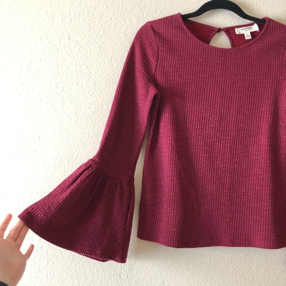 Porridge Anthropologie Bell Sleeve Top - Picture 5 of 7